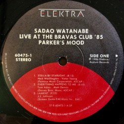 Sadao Watanabe – Parker's Mood - Live At Bravas Club '85, LP, Elektra 075596047517