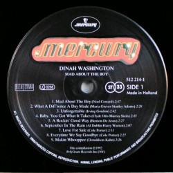 Dinah Washington – The Best Of - Mad About The Boy, LP, Mercury 731451221415