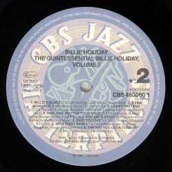 Billie Holiday – The Quintessential Billie Holiday Volume 2, LP mono, CBS 460060-1
