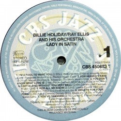 Billie Holiday / Ray Ellis And His Orchestra – Lady In Satin, LP, CBS 450883-1