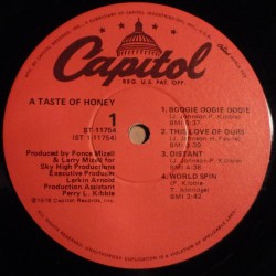 A Taste Of Honey ‎– A Taste Of Honey, LP, Capitol Records ST-11754