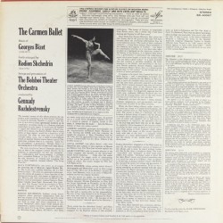 Bizet - Shchedrin: The Carmen Ballet, Bolshoi Theatre Orchestra, Gennady Rozhdestvensky, LP, Melodiya SR-40067