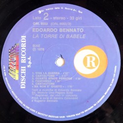 Edoardo Bennato – La Torre Di Babele, LP, Ricordi ORL-8553
