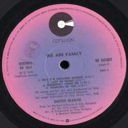 Sister Sledge – We Are Family, LP, Cotillion W-50587