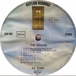 Eagles – Eagles, LP, Asylum Records AS-53009