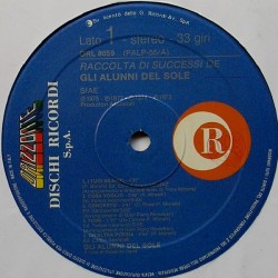 Gli Alunni Del Sole – Raccolta Di Successi, LP, Ricordi ORL-8059
