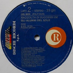 Gli Alunni Del Sole – Raccolta Di Successi, LP, Ricordi ORL-8059