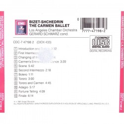 Bizet - Shchedrin: The Carmen Ballet, Gerard Schwarz, The Los Angeles Chamber Orchestra, CD, EMI 07777471982