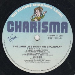 Genesis – The Lamb Lies Down On Broadway, 2x LP gatefold, Charisma CGS-1