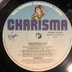 Genesis – Seconds Out, 2x LP gatefold, Charisma GE-2001