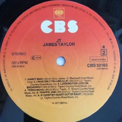 James Taylor – JT, LP, CBS 32162