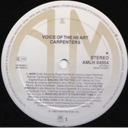 Carpenters – Voice Of The Heart, LP A&M Records AMLH-64954