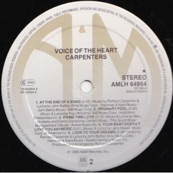Carpenters – Voice Of The Heart, LP A&M Records AMLH-64954