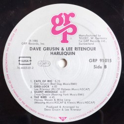 Dave Grusin & Lee Ritenour – Harlequin, LP, GRP 91015