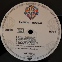 America – Holiday, LP, Warner Bros. WB-56045