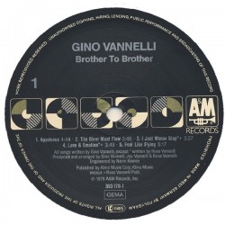 Gino Vannelli – Brother To Brother, LP, A&M Records 393170-1
