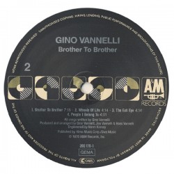 Gino Vannelli – Brother To Brother, LP, A&M Records 393170-1