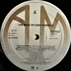Gino Vannelli – The Best Of Gino Vannelli, LP, A&M Records AMLE-69043