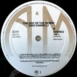 Gino Vannelli – The Gist Of The Gemini, LP, A&M Records 393112-1