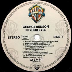 George Benson – In Your Eyes, LP, Warner Bros. 92-3744-1