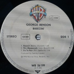 George Benson – Breezin', LP, Warner Bros. WB-56199