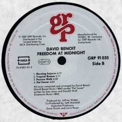 David Benoit – Freedom At Midnight, LP, GRP 011105103510