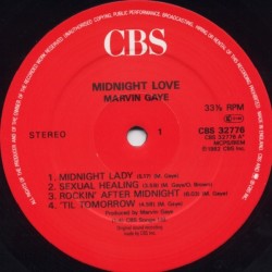 Marvin Gaye – Midnight Love, LP, CBS 5099703277616