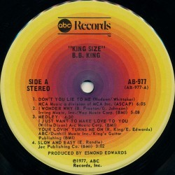 B.B.King – King Size, LP, ABC Records AB-977
