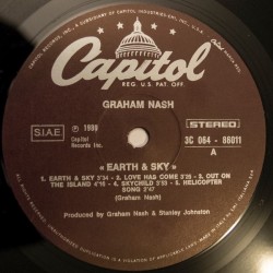 Graham Nash – Earth & Sky, LP gatefold, Capitol Records 3C-064-86011