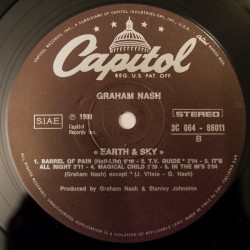 Graham Nash – Earth & Sky, LP gatefold, Capitol Records 3C-064-86011