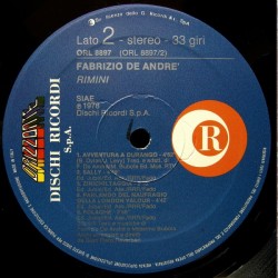 Fabrizio De Andre' – Rimini, LP, Dischi Ricordi ORL-8897