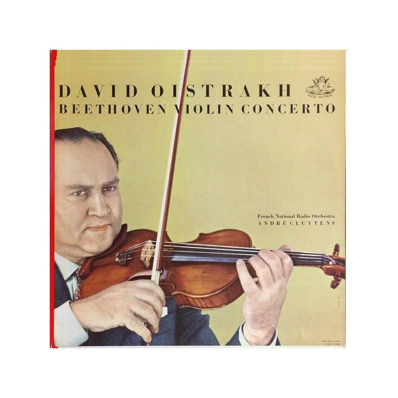 Beethoven: Violin Concerto, David Oistrakh, Orchestre National De La Radiodiffusion, Cluytens, LP, Angel Records S-35780