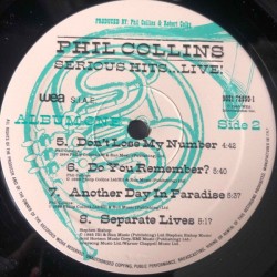 Phil Collins – Serious Hits...Live!, 2x LP gatefold, WEA 090317255019