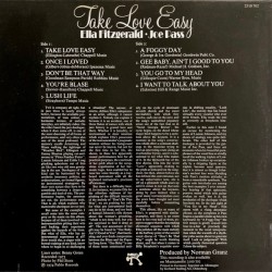 Ella Fitzgerald - Joe Pass – Take Love Easy, LP, Pablo Records 2310-702