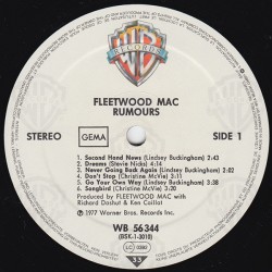 Fleetwood Mac – Rumours, LP textured sleeve, Warner Bros. WB-56344