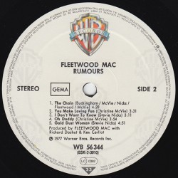 Fleetwood Mac – Rumours, LP textured sleeve, Warner Bros. WB-56344