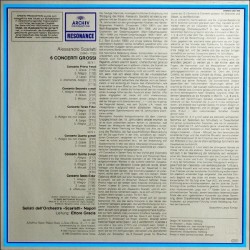 Alessandro Scarlatti: Concerti Grossi, Solisti Dell'Orchestra "Scarlatti" Napoli, Ettore Gracis, LP, Archiv 2547-020