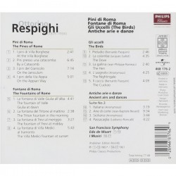 Respighi: Pini Di Roma, Fontana di Roma, Gli Uccelli, CD, Philips 468176-2