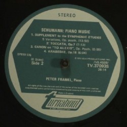 Schumann, Peter Frankl – Piano Works Vol. 1, 3x LP, Turnabout TV-37093-5S