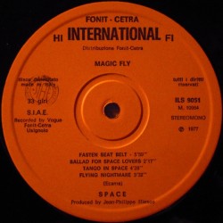 Space – Magic Fly, LP, Fonit Cetra ILS-9051