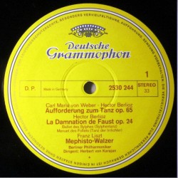 Weber, Berlioz, Liszt, Smetana, Dvořák: Invitation To The Dance, Berliner Philharmoniker, Karajan, Deutsche Grammophon 2530-244