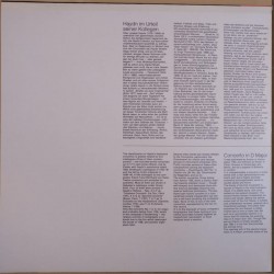 Haydn: Klavierkonzerte In D Und G, Arturo Benedetti Michelangeli, Zürcher Kammerorchester, Edmond De Stoutz, LP, EMI 1C065-02614