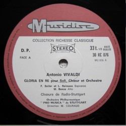 Johann Sebastian Bach, Antonio Vivaldi: Magnificat - Gloria, Pro-Musica, Reinhardt, Couraud, LP, Musidisc 30-RC-876