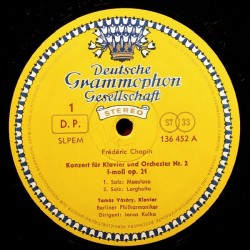 Chopin: Klavierkonzert Nr. 2 f-moll, Nocturne, Vàsàry, Berliner Philharmoniker, Kulka, Deutsche Grammophon 136452-SLPEM