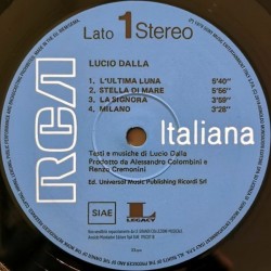 Lucio Dalla – Lucio Dalla, LP 180g. gatefold, Sony Music/Legacy 19SC0118