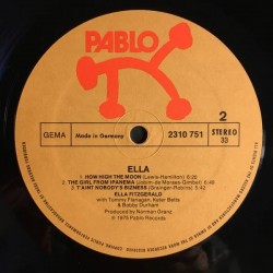 Ella Fitzgerald – Ella Fitzgerald At The Montreux Jazz Festival 1975, LP, Pablo Records 2310-751
