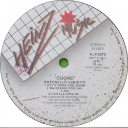 Antonello Venditti – Cuore, LP, Heinz Music HLP-2370