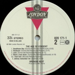 Bronski Beat – The Age Of Consent, LP, London Records 820171-1