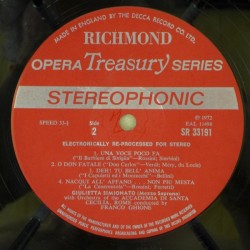 Giulietta Simionato – Operatic Recital, LP, London SR-33191