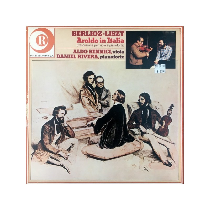Hector Berlioz - Franz Liszt: Aroldo In Italia, Aldo Bennici, Daniel Rivera, LP, Dischi Ricordi RCL-27054